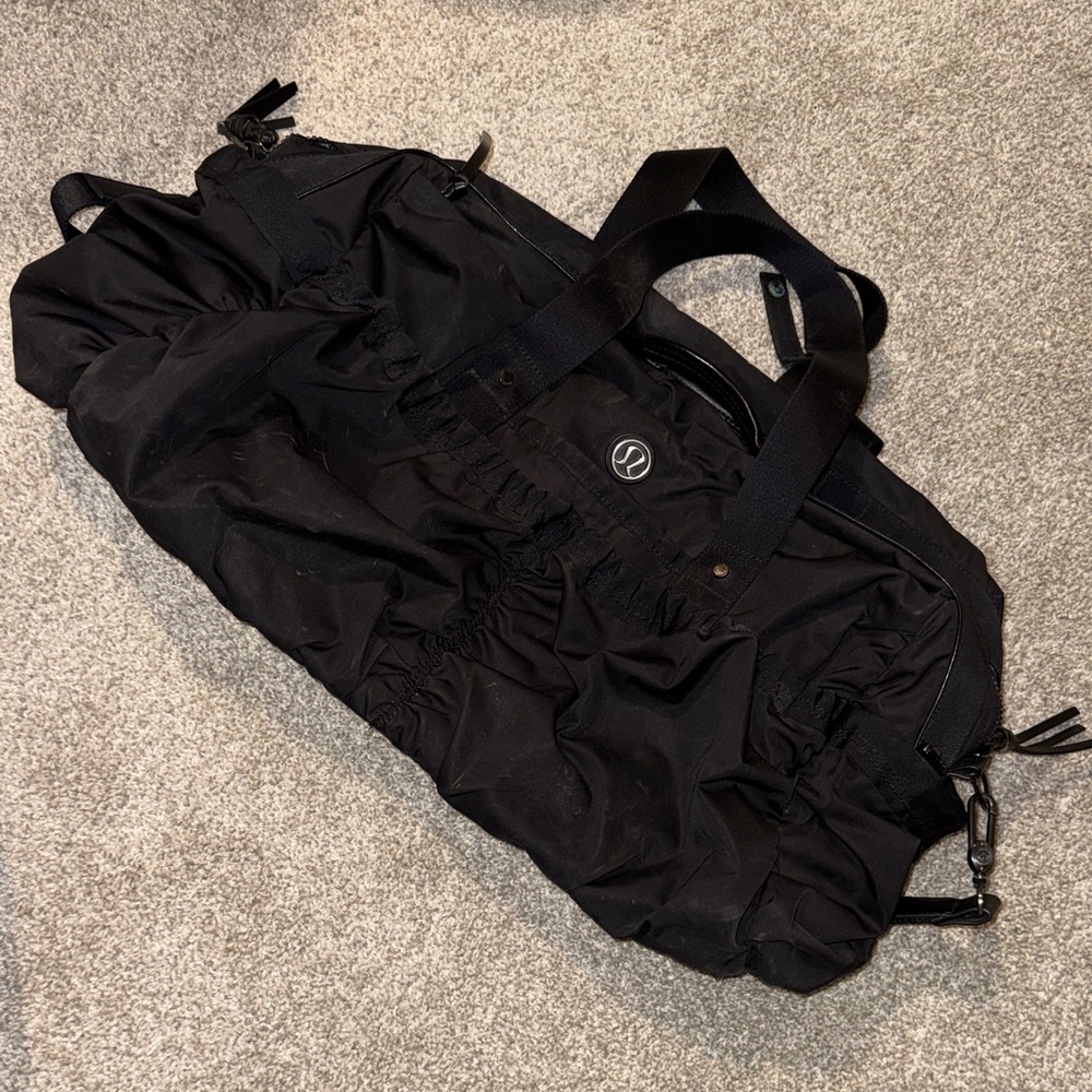 lululemon athletica Black Duffel Bag
